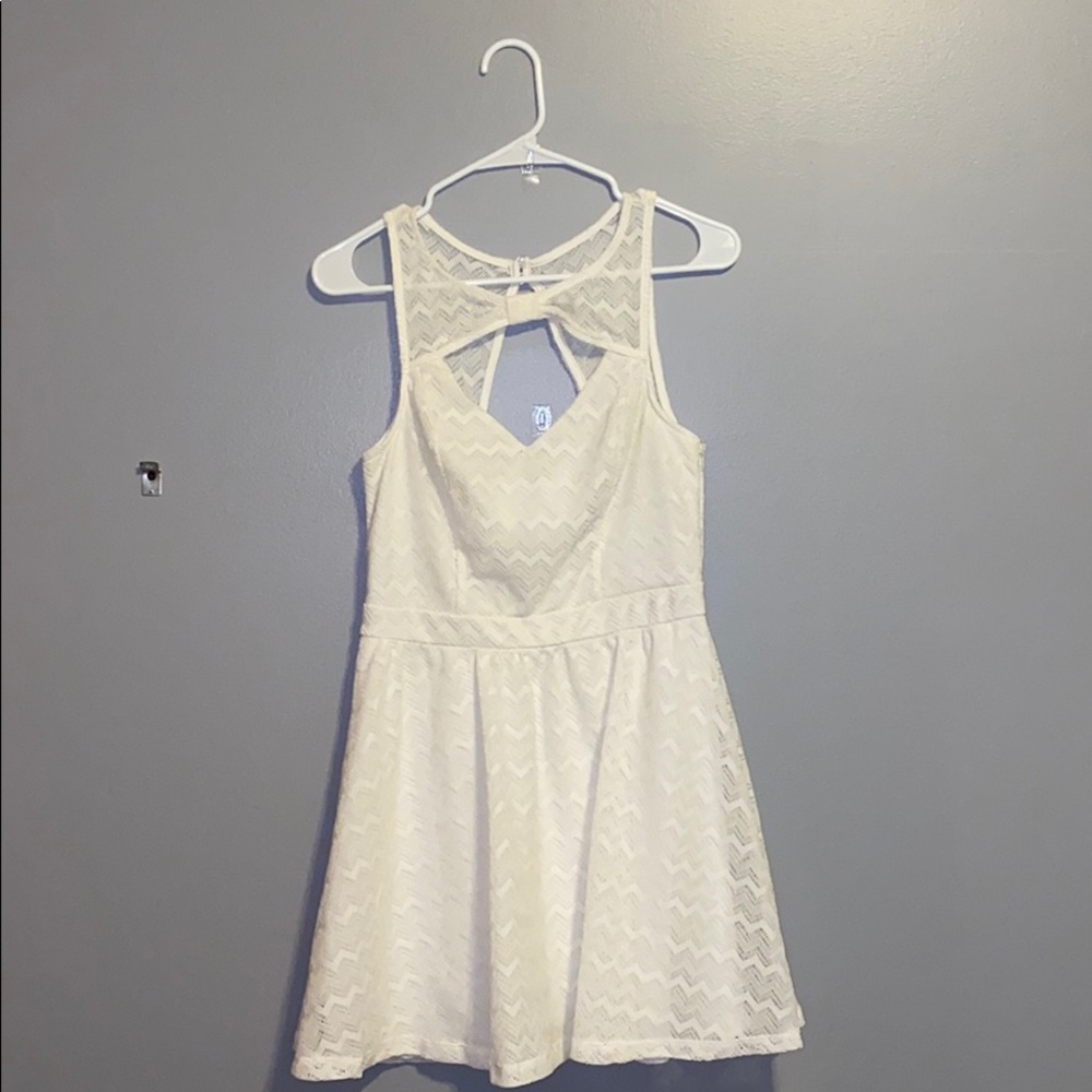 Cream tank top dress
